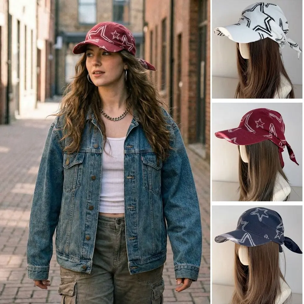 

Модная корейская бейсболка-кепка с принтом звезды Y2K, шарф-бейсболка в стиле хип-хоп с пентаграммой и надписями, уличный стиль