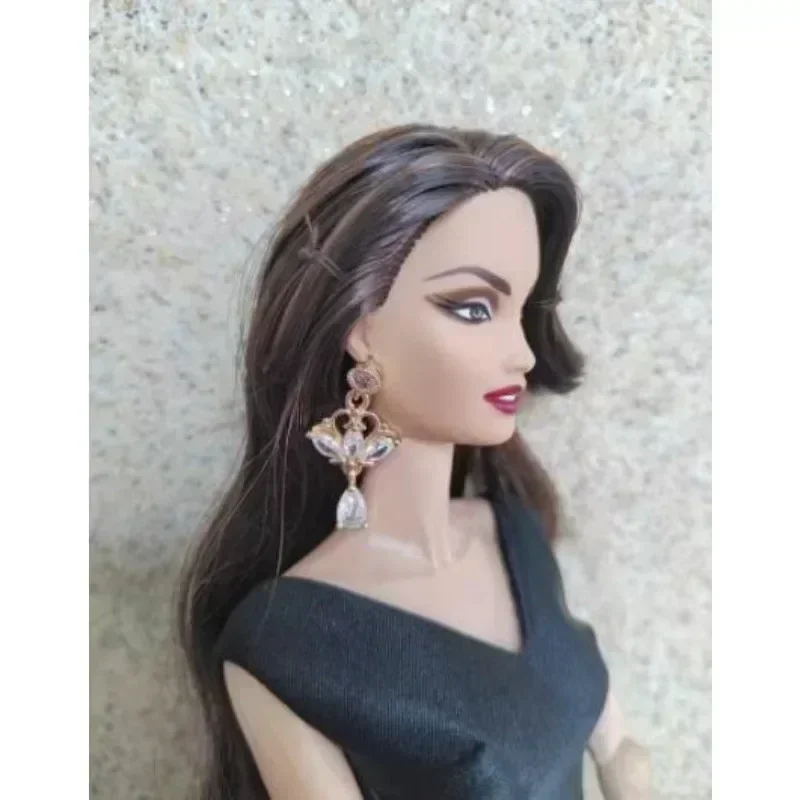 Need 15 days process time New Handmade Toy earrings Crystal diamond accessories for your 1/6 scale BB FR FR2 dolls BBMOD13