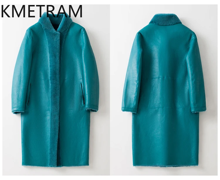 سترة نسائية من صوف ميرينو 100% مصنوعة من جلد الغنم مزدوجة الوجه معطف فرو حقيقي طويل قابل للعكس ملابس نسائية شتوية 2025 schuba femenska