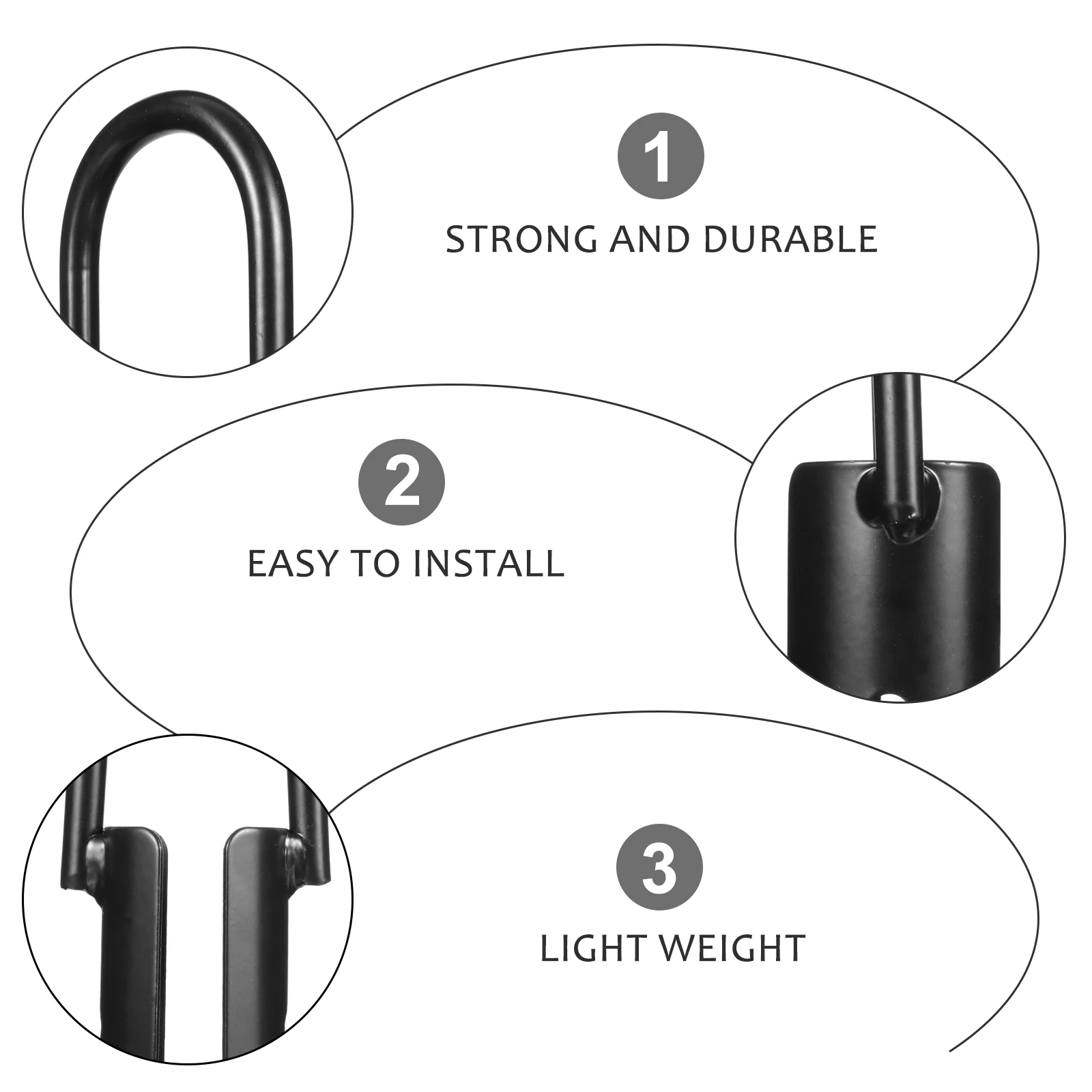 

Load bearing Rope Hook Sturdy Iron Durable Outdoor Climbing Supplies Portable Lightweight Strong Hooks Tied Jute Hemp Camping