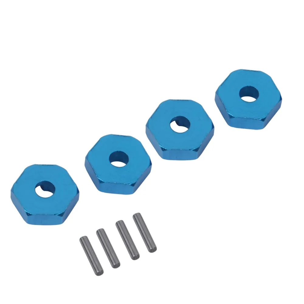 

RC 12mm Wheel Hex Hub 4mm Adapter Fit for Tamiya Traxxas HSP Wltoys RC on-Road Car