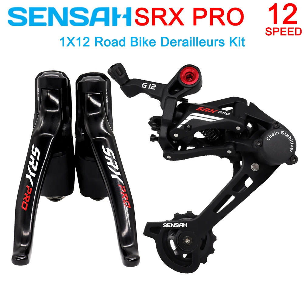 

SENSAH SRX 12V Road Bike Derailleurs Groupset 1x12 Speed Trigger Shifter Lever and Rear Gearbox Kit for Gravel-Bikes Cycle-Cross