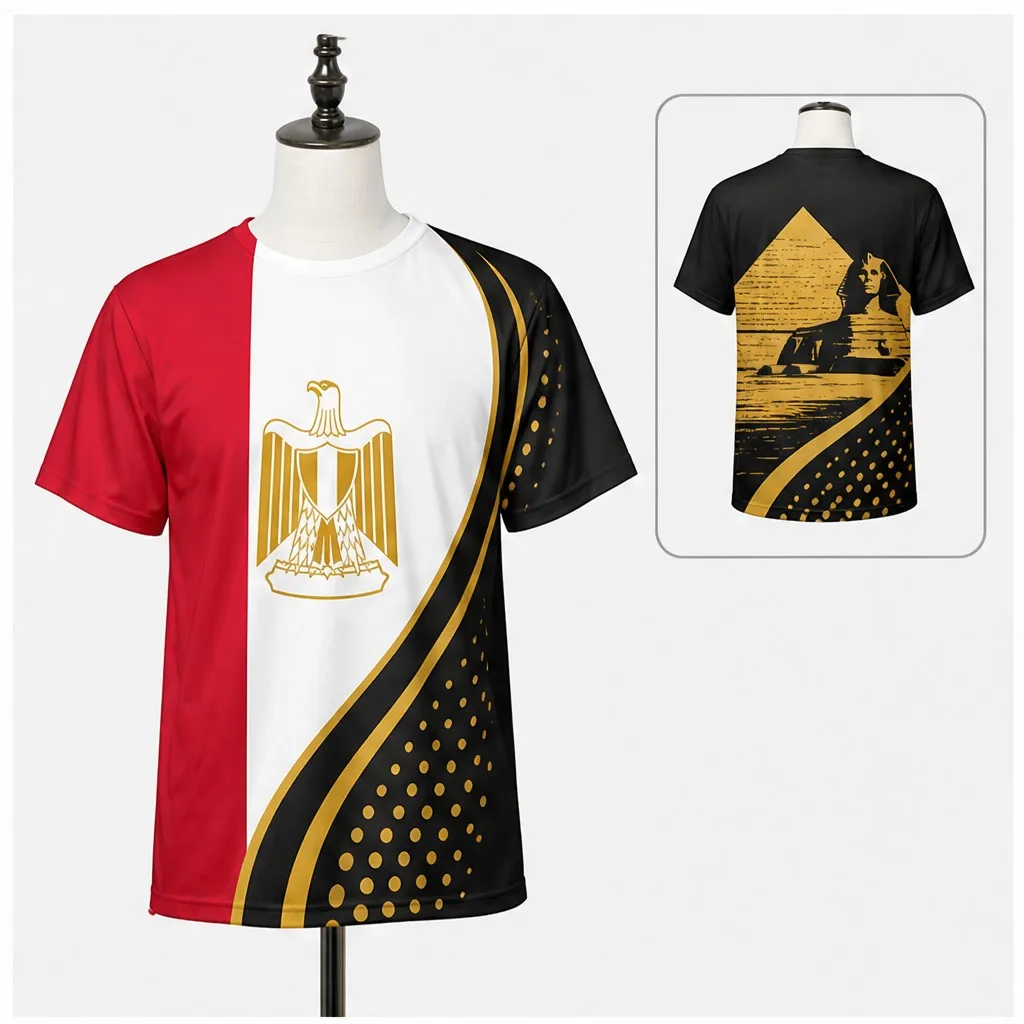 Herren-T-Shirt mit ägyptischem Motiv, Rundhalsausschnitt, Pharao-Pyramiden-Auge, Kurzarm, lässiges Sommer-Pullover-Oberteil, Alltagskleidung für Herren, Strandresort – Detail 5