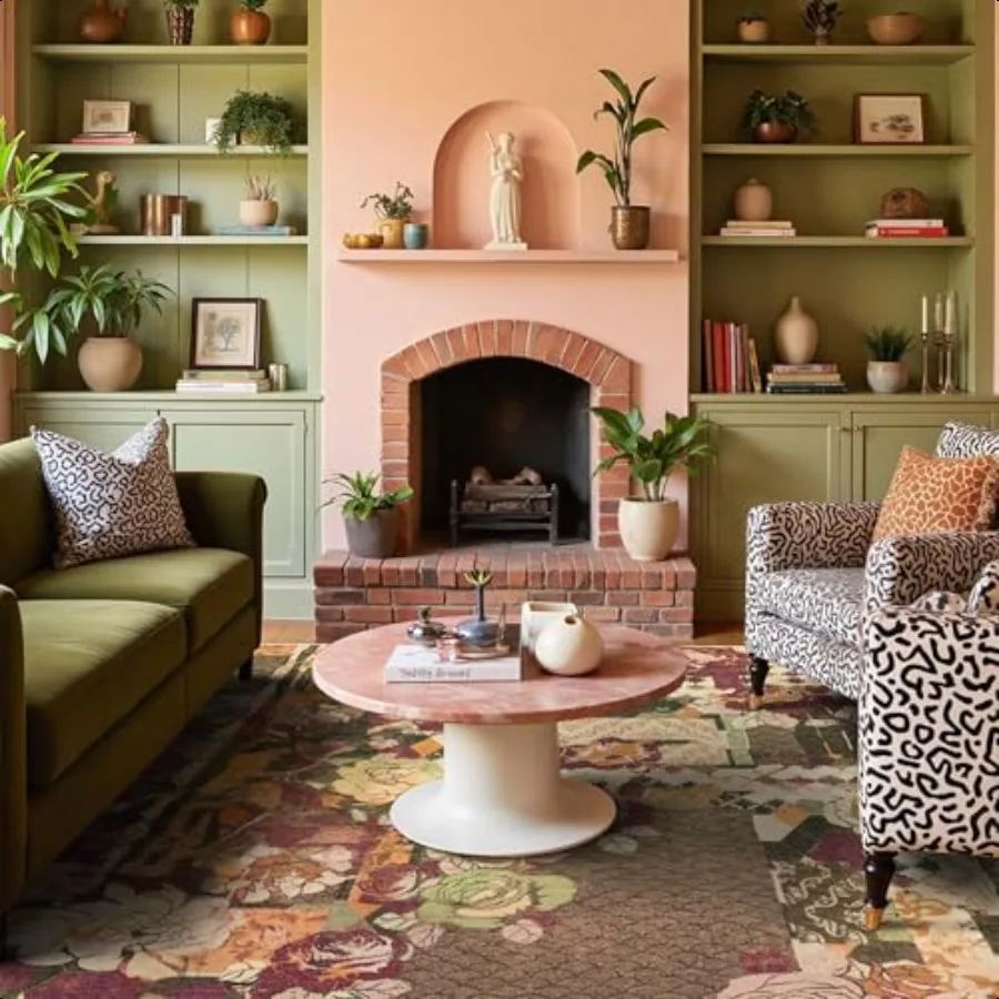 

5X7 Floral Area Rugs for Living Room hine Washable Non Slip Patchwork Washable Rug UltraThin Low Pile Chenille Rugs for Bedroo