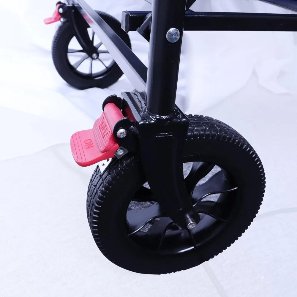 عربات خدمة MATTAM قابلة للطي للتعامل مع المواد، سعة وزن 265 رطلاً، 21 لتر × 18.9 عرض × 35.4 ساعة، أزرق #6