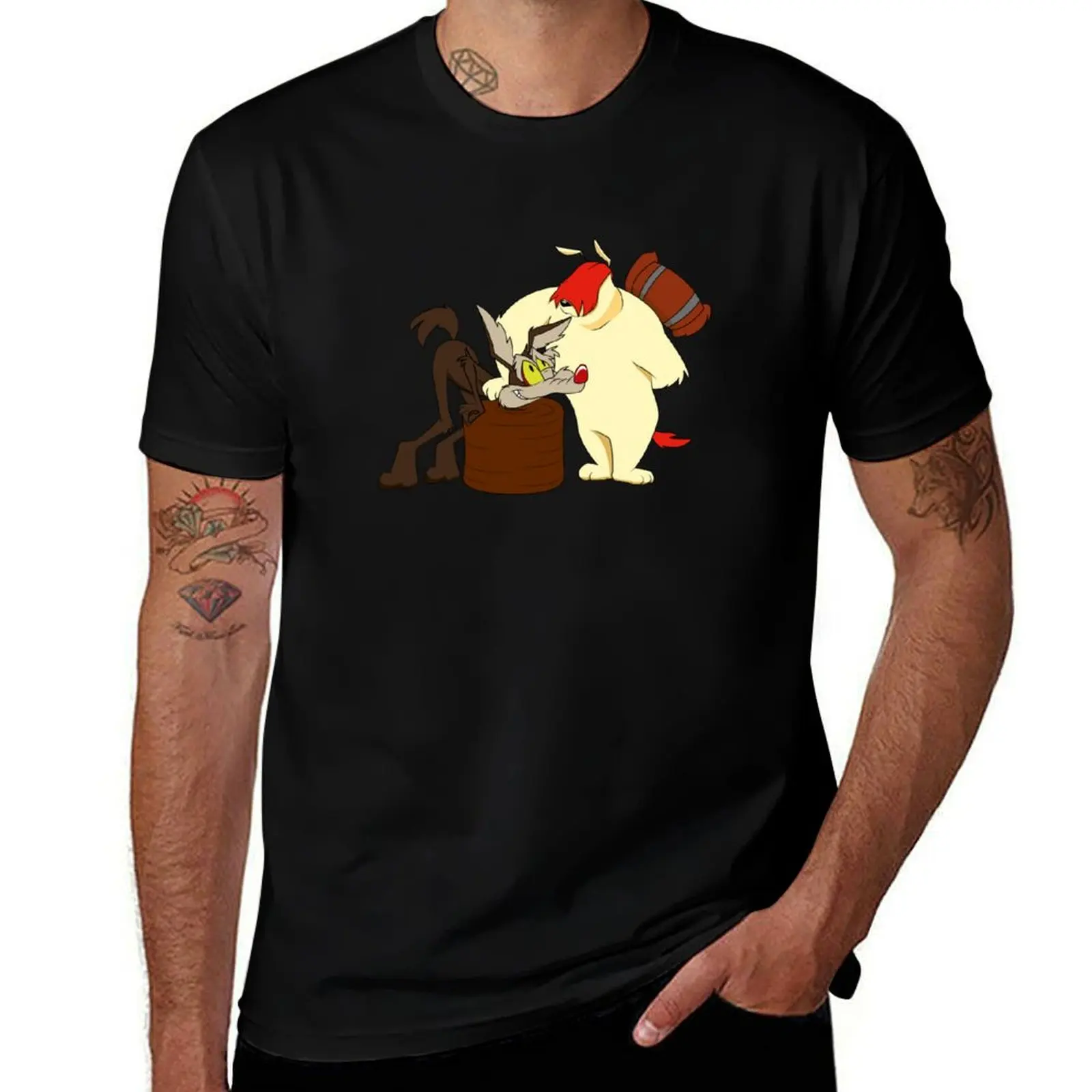 

Retro Ralph Wolf And Sam T-Shirt UV Protection Outdoor Tee Shirt