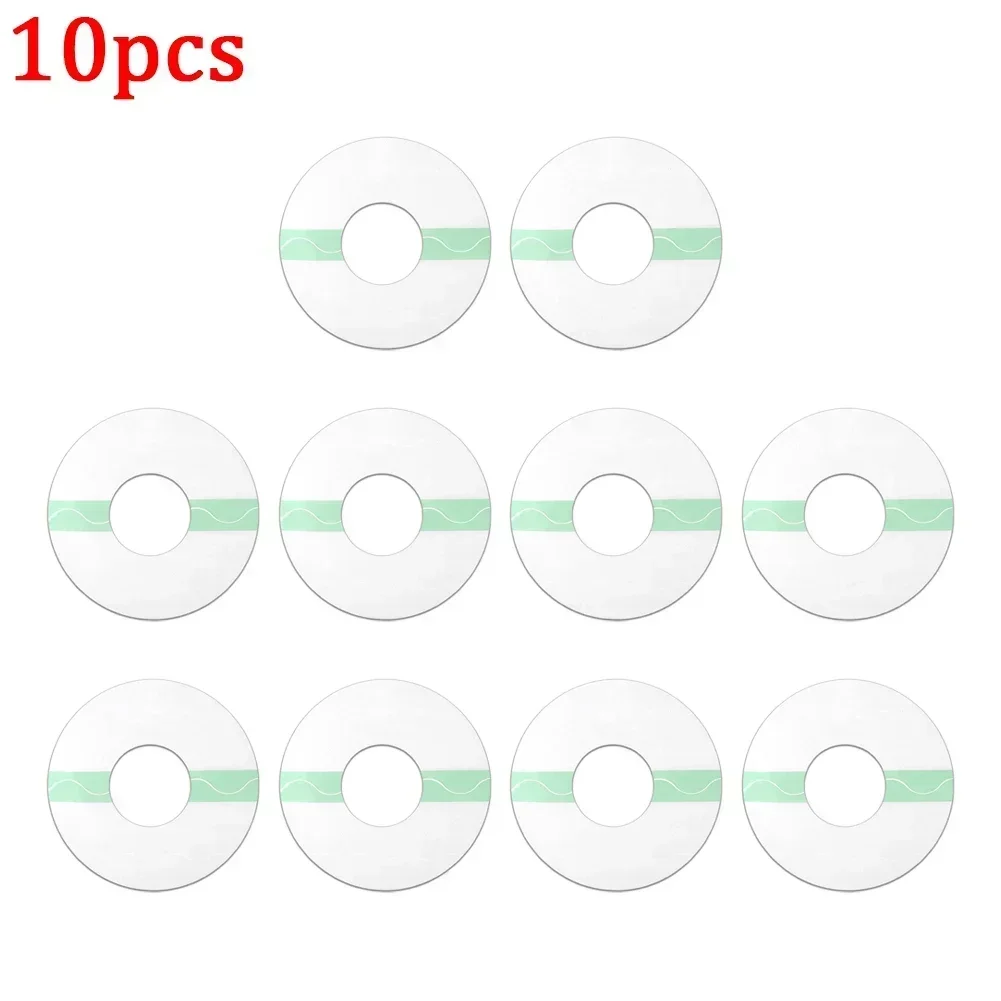 10pcs Transparent Waterproof Adhesive Patches Fixic Freestyle Libre Sensor Covers Patch Clear Overpatch Tape Round Oval Skin Ton