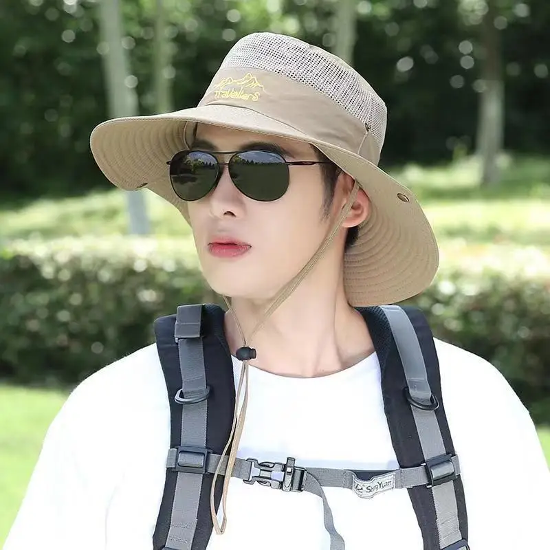 1PCS Summer UV-proof Big Eaves Hat Summer Sunshade Fisherman Sunscreen Outdoor fishing Waterproof Quick drying Breathable Cap - view 5