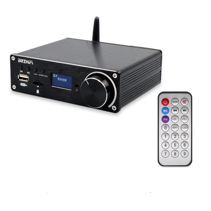 

DC24V Bluetooth 5.0 TPA3250 Remote Control 130W*2 Mini HIFI Home Theater Audio Amplifier USB / TF Card Playback