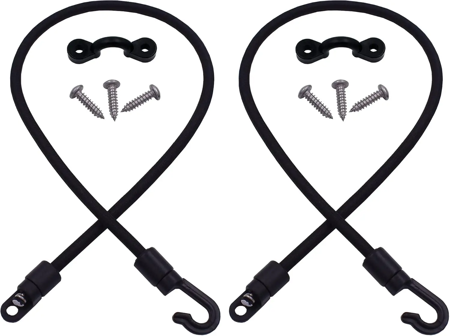 2 Pcs Rod Tamer Strap Holder Deck Mount Connector Gunwale Mount Rod Strap Rod Hold Down Strap (2 Pcs * 18 inch)