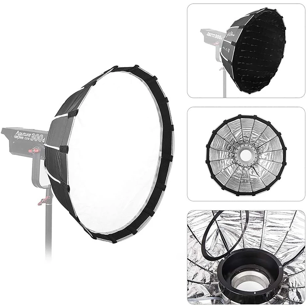 Aputure Luz Dome Mini II Soft Box Flash Difusor, Bowens Monte Luzes LED, Tempestade 120 e COB 300 Series