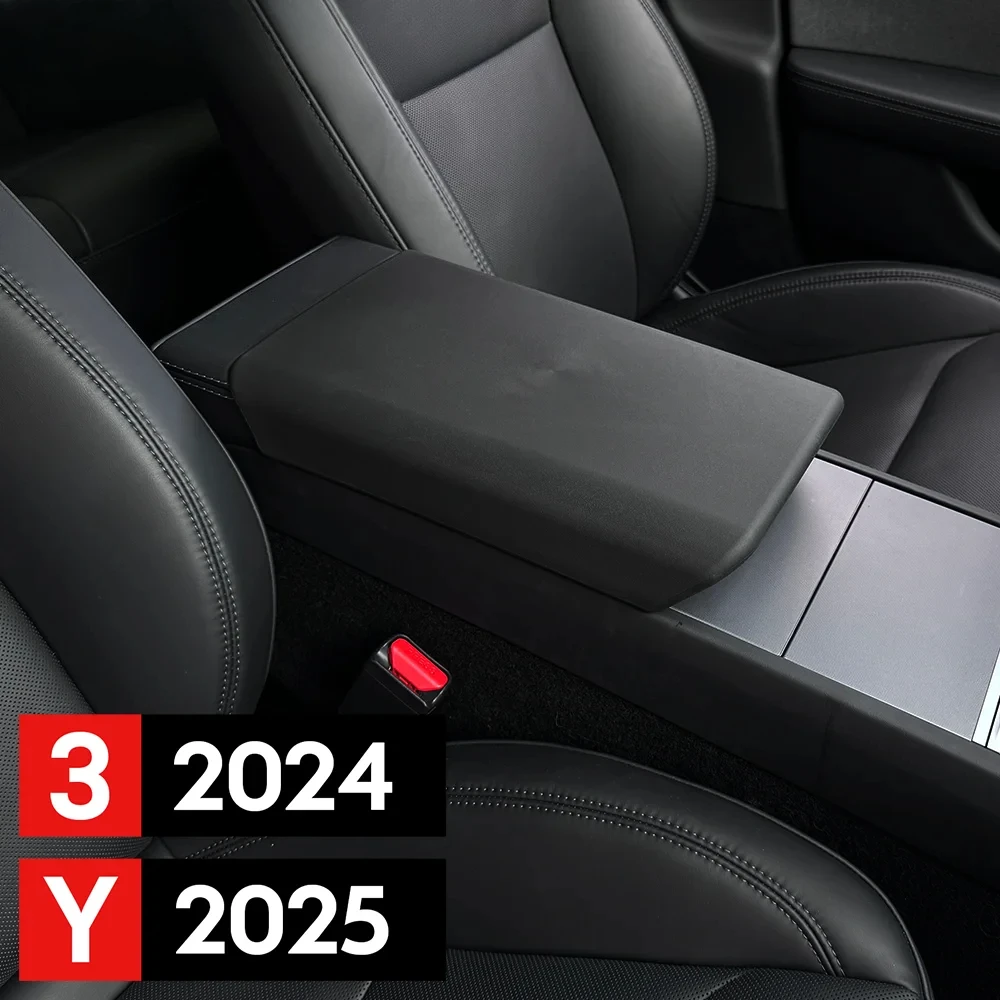 

Для Tesla Model Y Launch 2025 Model 3 Highland 2024 TPE Мягкая крышка подлокотника центральной консоли автомобиля Автоматический центральный подлокотник Коробка Pad Cover