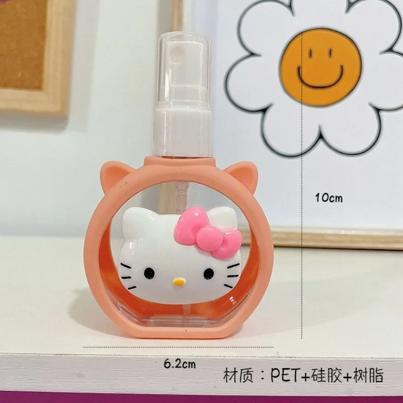 55ml Sanrios Refillable Bottle Cute Hello Kittys Cinnamoroll Kuromi Perfume Alcohol Dispenser Refillable Container Bottle Gifts