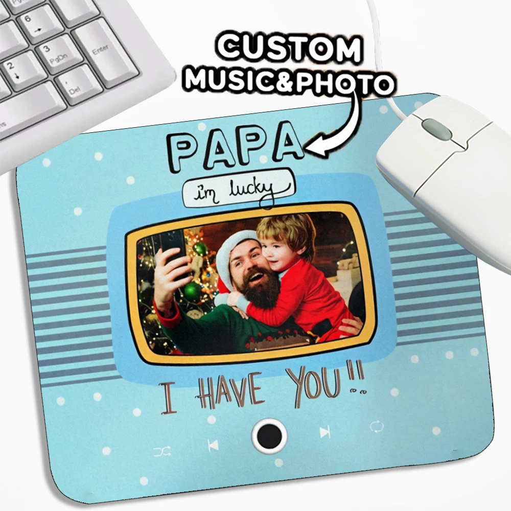 Personalized music table mat customized mouse pad, suitable for couples' home decoration, weddings, anniversaries, and friend ga
