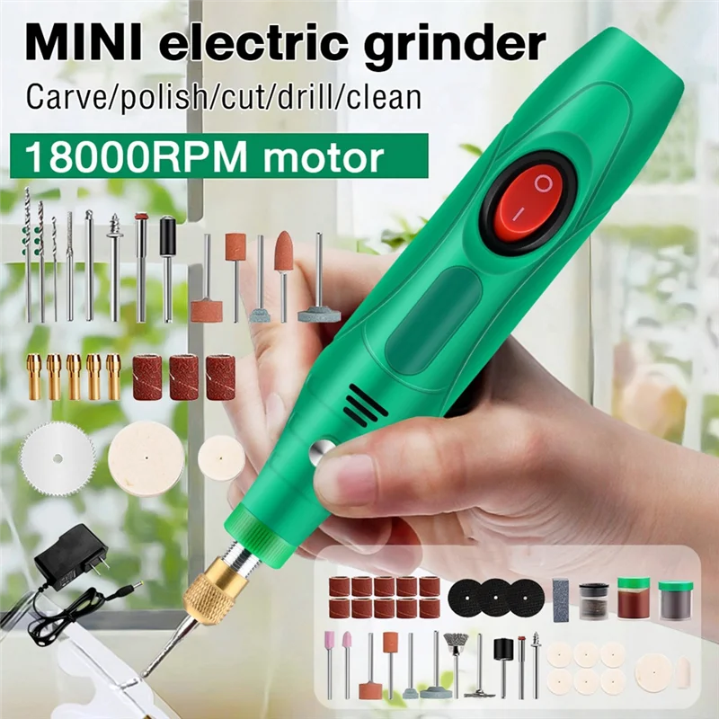 

【Best Selling】Mini Drill Polishing Engraver Pen Grinder Electric Rotary Tool Grinding Machine Miniature Household Tool Easy To U