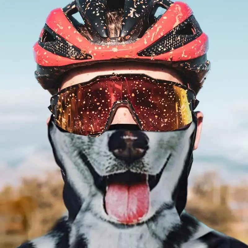 Sciarpa con animali 3D Bandana Ghetta per il collo traspirante Orecchio appeso Sport all'aria aperta Maschera per il viso Fazzoletto da collo estivo