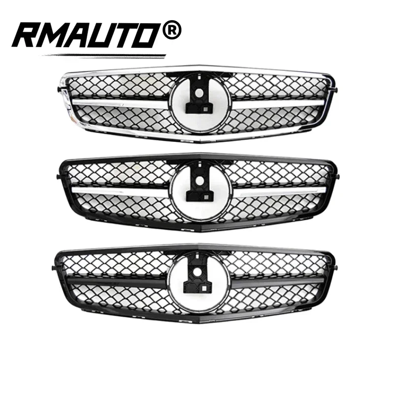 RMAUTO C63 AMG Style Car Front Bumper Grille Racing Grill For Mercedes W204 C200 C250 C350 2007-2014 Car Body Styling Kit view 2
