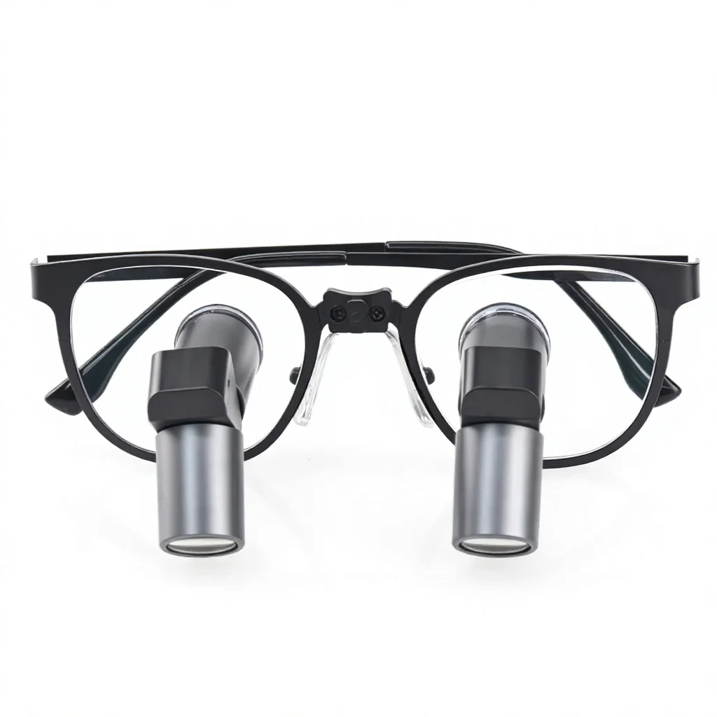 Binocular Dental Medical Surgical Loupe TTL Ergo 3.5x 4.5X 5.5x 6.5x Binocular Magnifying Glasses Metal Frame for Dentistry