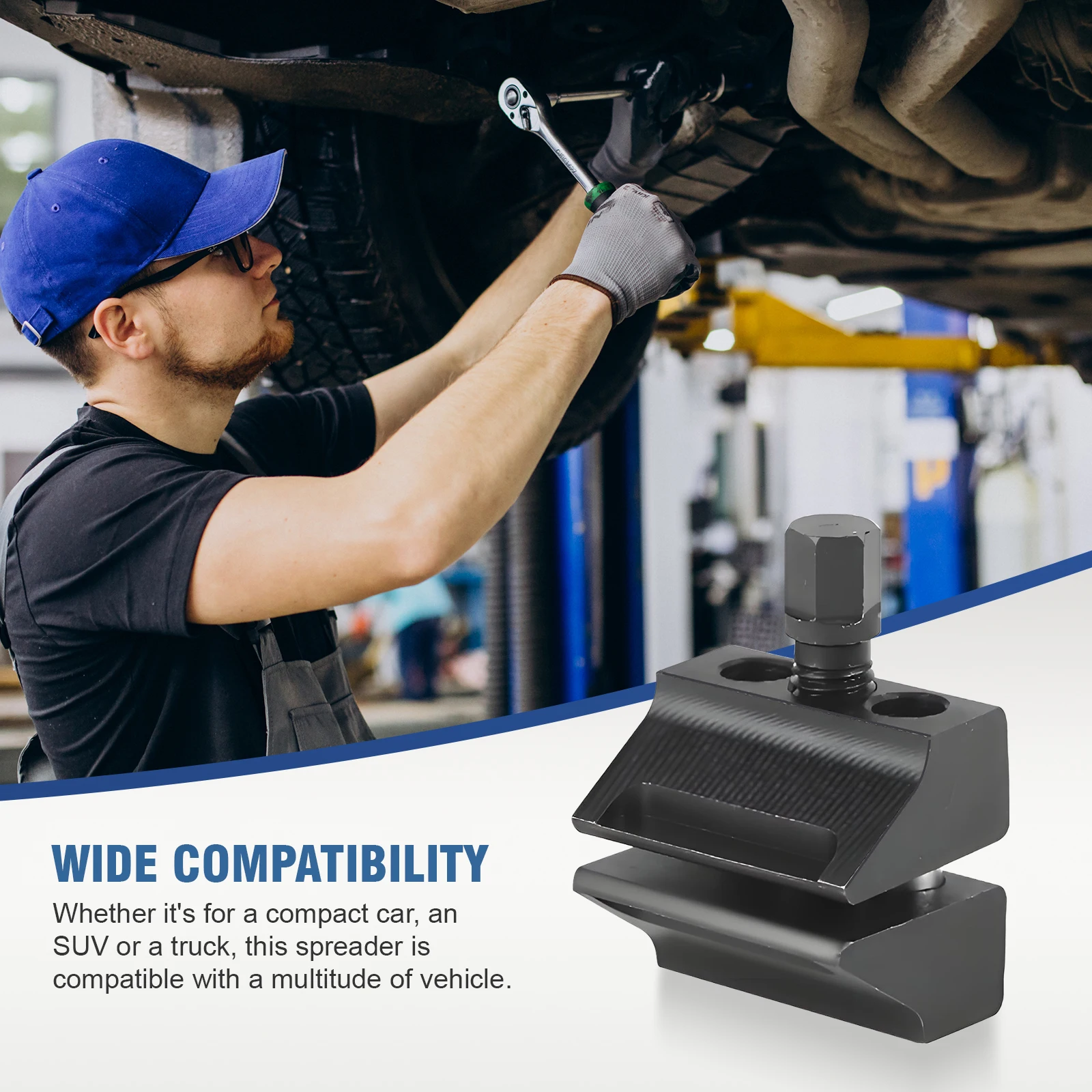 

CNSPEED черный разбрасыватель стойки подвески, рулевой кулак, разделительный сепаратор для снятия амортизатора, автомобильный инструмент, сталь