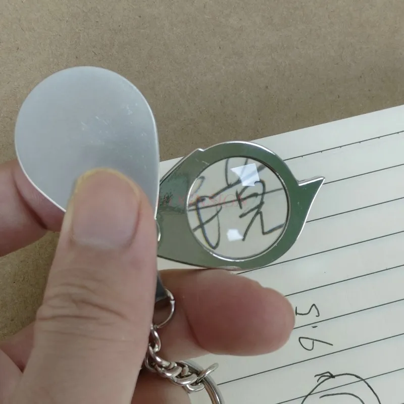 magnifying equipment Magnifying glass mini folding HD elderly reading portable miniature small portable compact