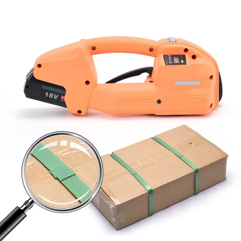 

Electric Pallet Strapping Tool Q2L 5500N High Tightening Force Battery Powered Strapping Tool Porbale Handheld Machine