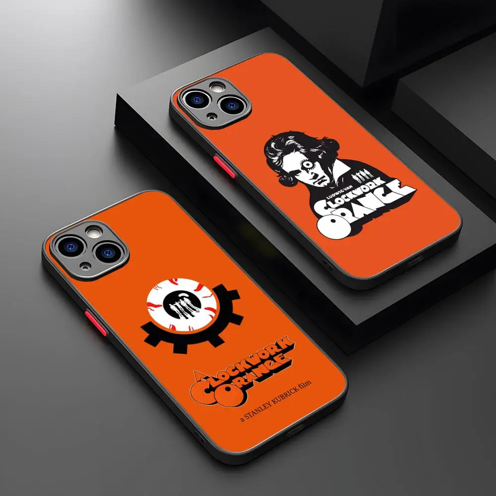 Movies ClockWork Orange Phone Case Matte Transparent Back For IPhone 16 15 14 13 12 11 Pro Max X XR XS 7 8 SE Mini Plus Cover