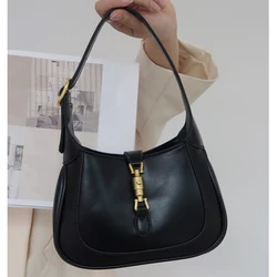 Female Fashion Luxury Designer Horsebit Shoulder Bag Trendy Handbag Totes Minimalist Shoulder Purse Underarm Bag For Girls