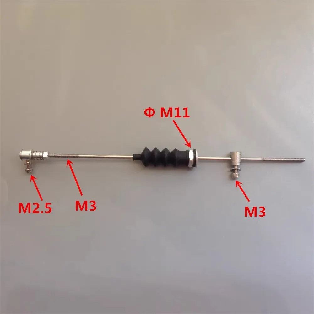 Varilla de 3mm desmontable, posicionamiento de resorte integrado, ajustador de varilla de frijol, modelo Rc, accesorios para barcos