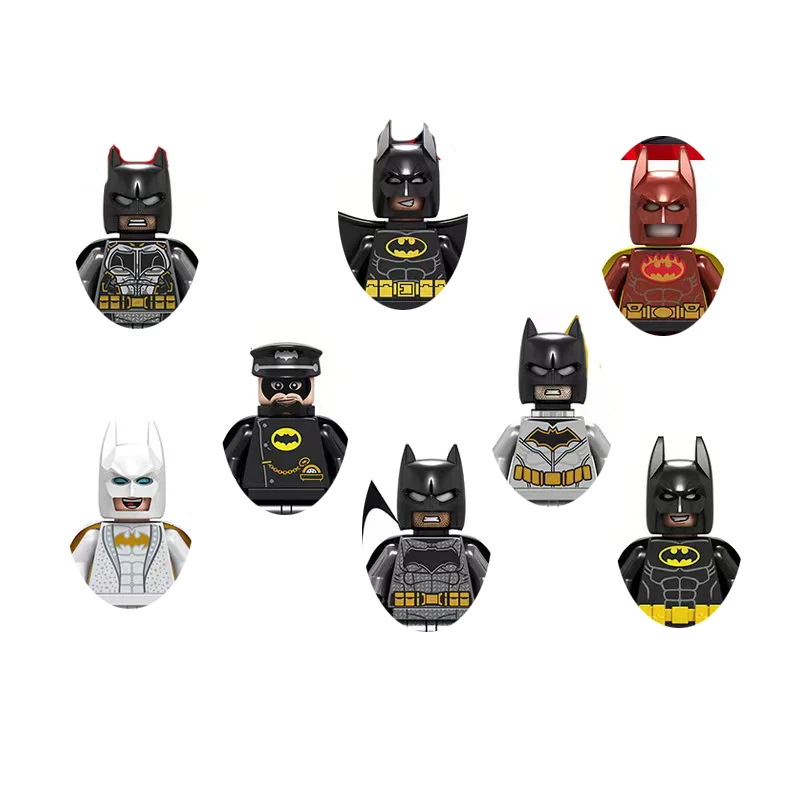 Marvel superhero series Batman various disguised and assembled building blocks puzzle children's DIY toy gifts