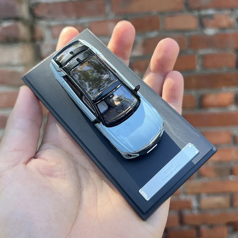 1:64 origineel model, Cadillac LYRIQ 2022, elektrische Power City SUV, legering automodel voor weergave, cadeau en collecties