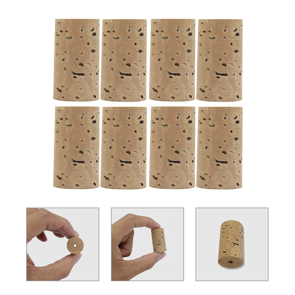 

8pcs Cork Replacement Parts Natural Small Headjoint Plugs Instrument Accessories Music Repair Flute Cork Small Woodwind