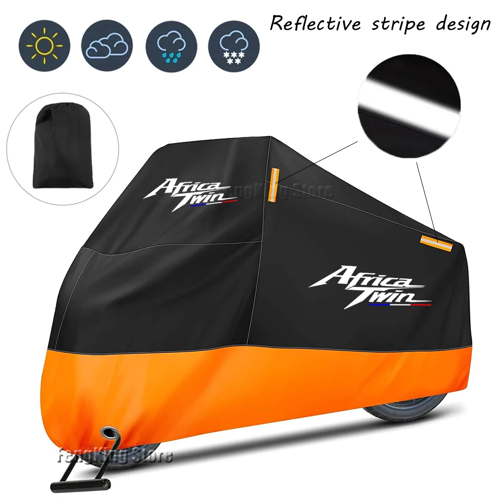 

Motorcycle Cover Waterproof Outdoor Scooter UV Protector Rain Cover For Honda CRF1100L Africa Twin Adventure Sports 2020-2022