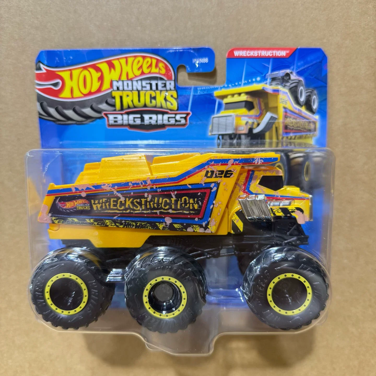 In Stock Hot Wheels HWN86 Monster Trucks Big Rigs Serise Alloy Diecast Model Large Tires Off Road Vehicle Collectible Toys Cars image 3