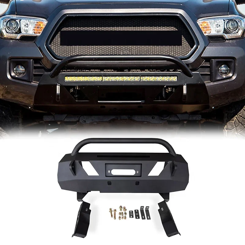 Spedking 4x4 Offroad Accessories Front Bumper For  Tacoma 2016-2022 Car Bumper