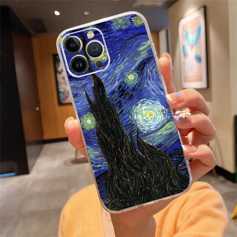 

Phone Case For iphone 17 Air 17 16 Pro Max 15 14 13 Pro Max 15 16 Pro 15Plus Van gogh Starry Night