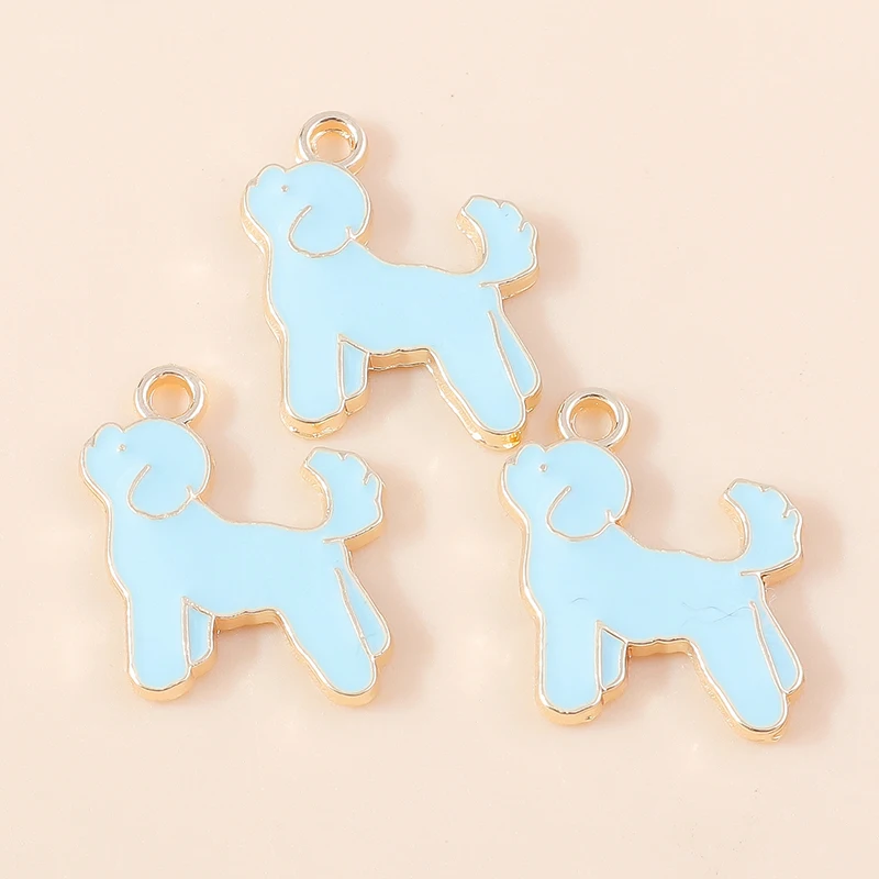 20 Stück Cartoon-Tier-Hunde-Anhänger, Emaille-Pfotenabdruck-Charms für Schmuckherstellung, Ohrringe, Halsketten, Armbänder, DIY-Geschenke – Detail 13
