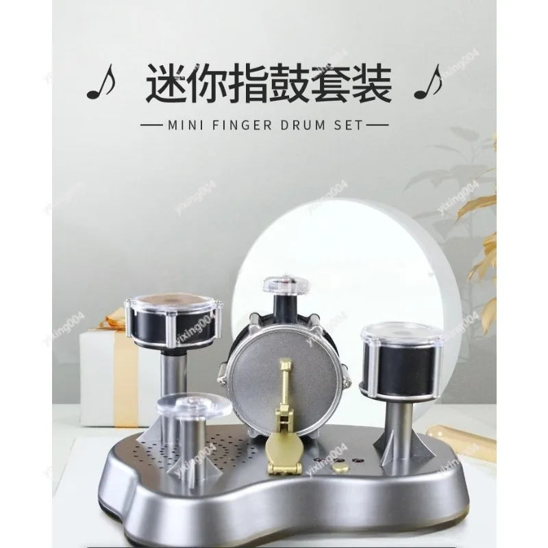 

Portable Mini Finger Drum , Touch Type Percussion Instrument Creative Gift for Friends