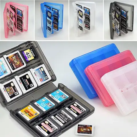 28-in-1 Game Card Case Compatible for Nintendo 3DS 3DS XL NDSL DSi DSi LL/XL Lite Cartridge Storage Box Holder