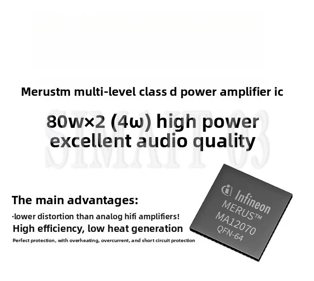 A30 Desktop Stereo Amplifier - APTX Bluetooth 5.0  DAC with Remote Control