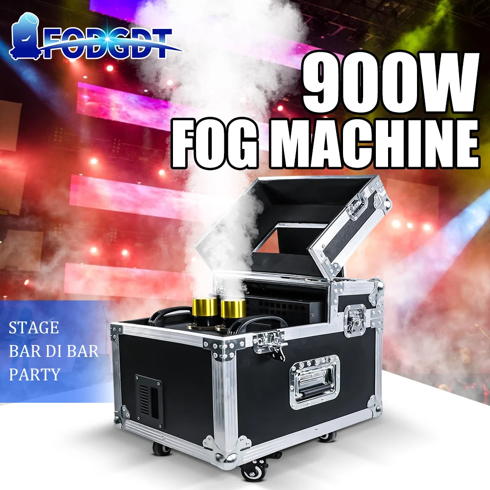 

From EU US 900W Double Fog Machine Stage Special Effect Equipment Smoke Machines With DMX512 For DJ DISCO Party Bar