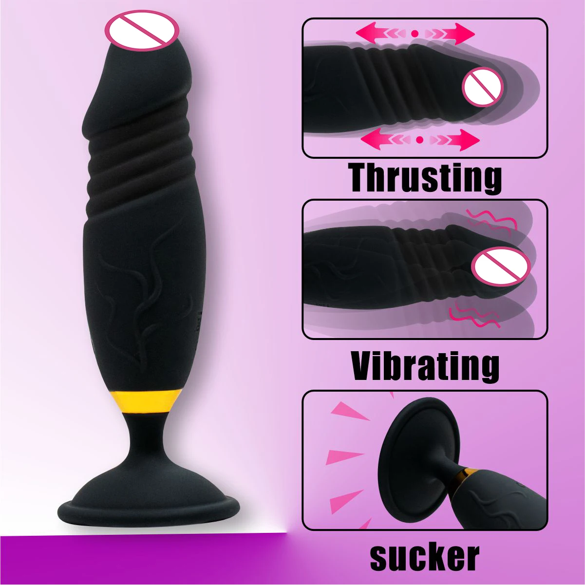 Retractable Butt Plug For Men Wearable Anal Vibrator Wireless Remote Control Telescopic Dildo Prostate Massager Sex Toys