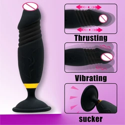 Retractable Butt​ Plug For Men Wearable Anal Vibrator Wireless Remote Control Telescopic Dildo Prostate Massager Sex Toys