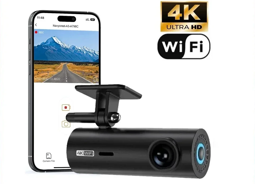 

4K Dash Cam WiFi UHD 3840*2160P Car DVR or Car SurveillanceCamerasVideoRecordersDashcam 24H Parking car accessories