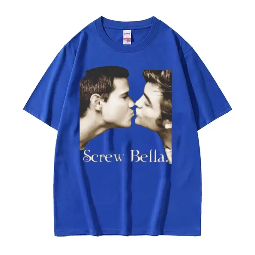 Twilight Funny Meme T-Shirts Screw Bella Retro T-Shirt Herren Damen Harajuku Mode Sommer Übergroße Y2k Streetwear Unisex – Detail 7