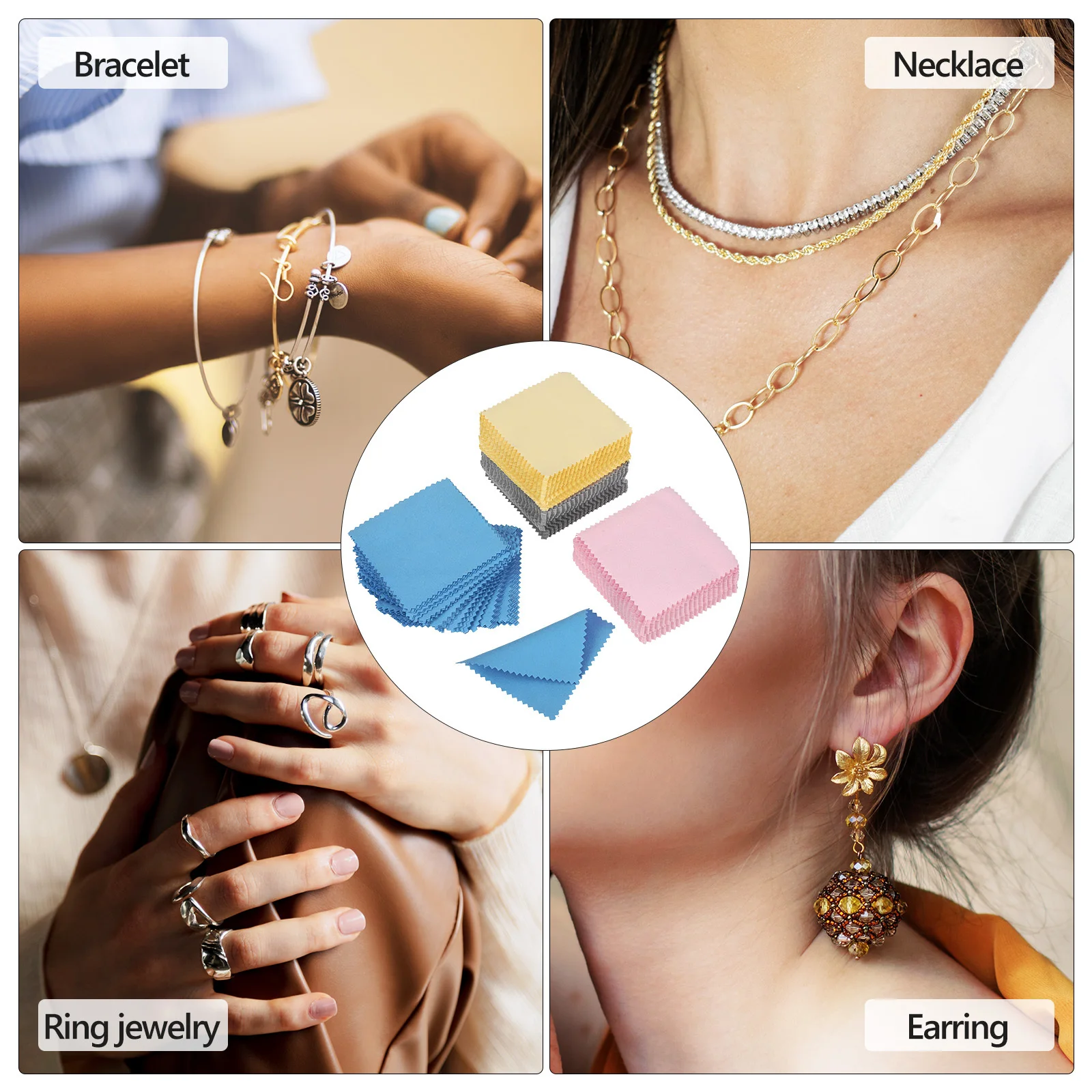

Polishing Cloth For Jewelry Silver Cleaner Metal Cleaning Jewellery Maintenance Cloths