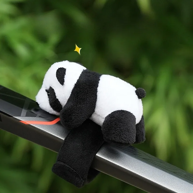 

Bicycle Mountain Bike Handlebar Front Beam Decorative Panda Doll Creative Small Pendant Cute Road Bike Cycling Equipment