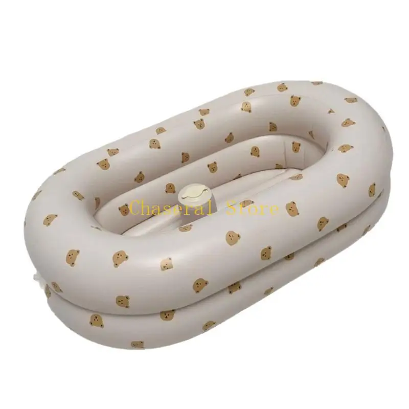 E7CE Easy Deflate aufblasbare Badewanne für Babys für Zuhause, Reisen und den Außenbereich