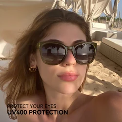 ZENOTTIC, gafas de sol polarizadas con montura de mariposa gruesa Original a la moda para mujer, gafas de sol gruesas con protección Uv400, gafas de sol tipo ojo de gato