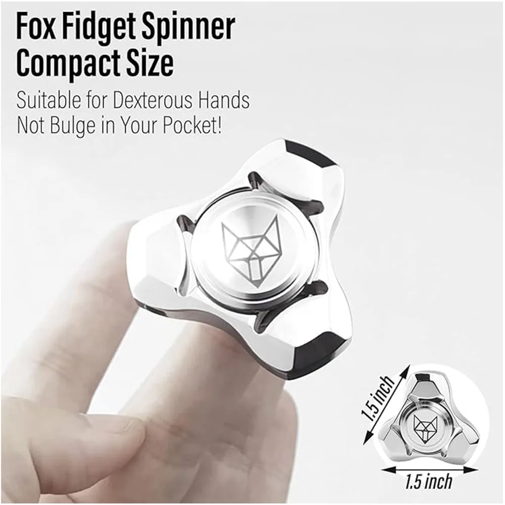 Fidget Silent Bearing Zinc Alloy Metal Ball Mute Stainless Steel Hand Spinner Edc Toys Finger Xmas Gift Gyro Relieve Stress Boy