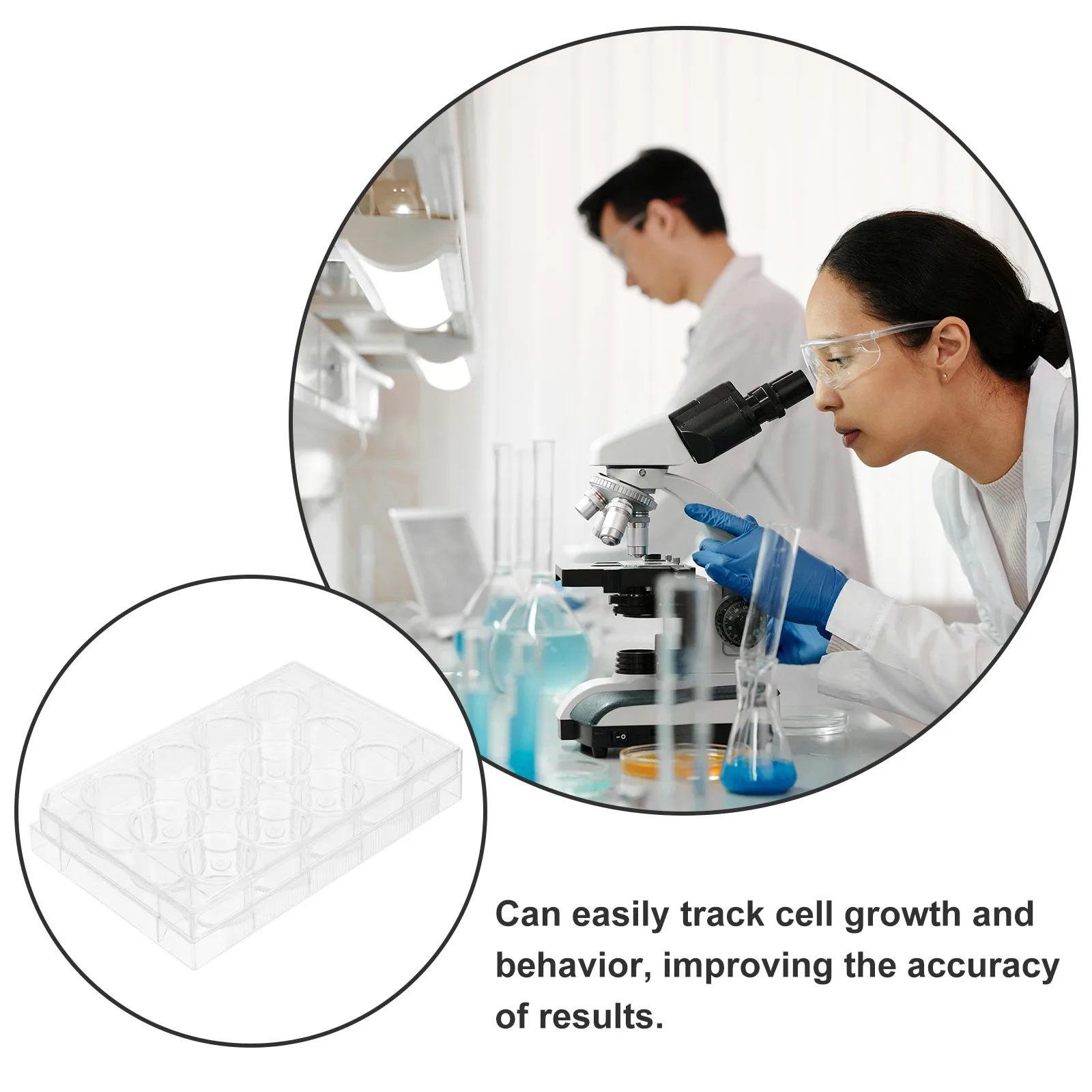 

Cell Culture Plate for Laboratory Tray Disposable Equipment Dish Polystyrene Dishes Clear Plates